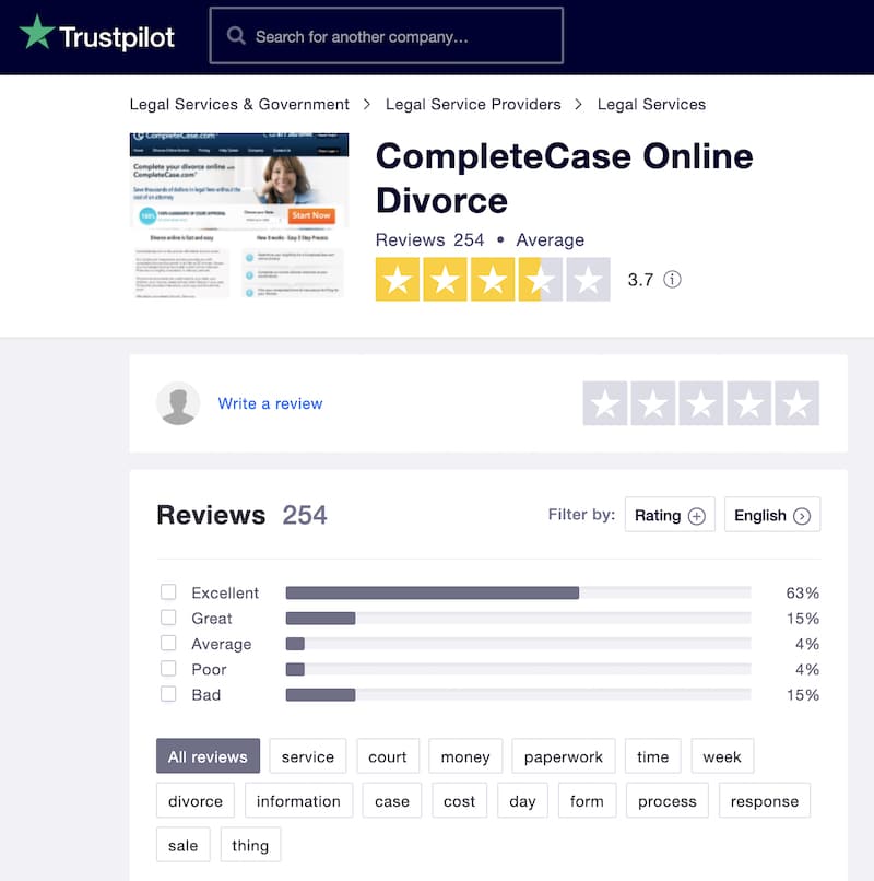 picture of CompleteCase Trustpilot profile