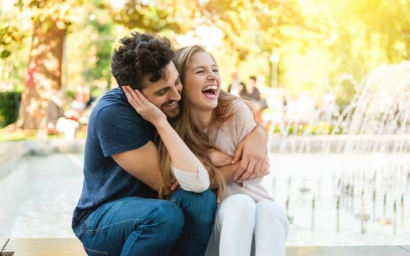 picture of a laughing couple